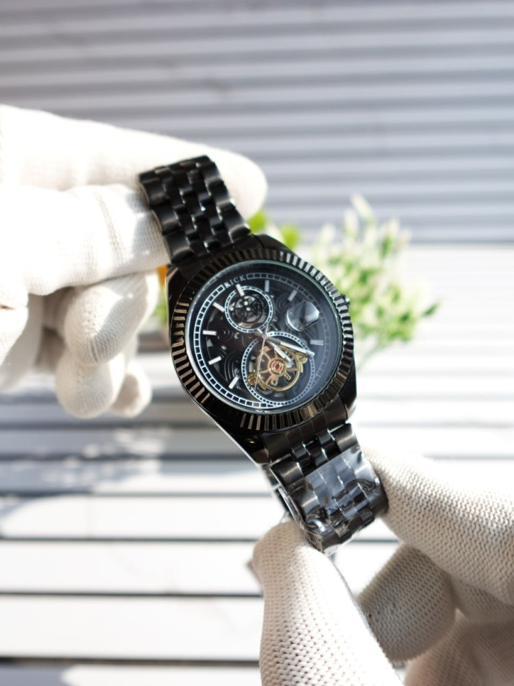 The Gentleman’s Legacy: Rick Premium Black Edition & Vintage Pocket Watch Combo