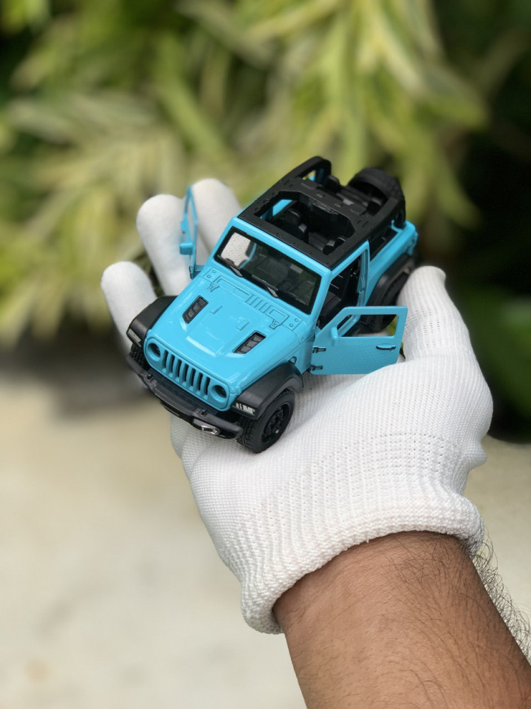 1:32 Scale Jeep Wrangler Rubicon - Metal Pull-Back Collectible, 2 Colors
