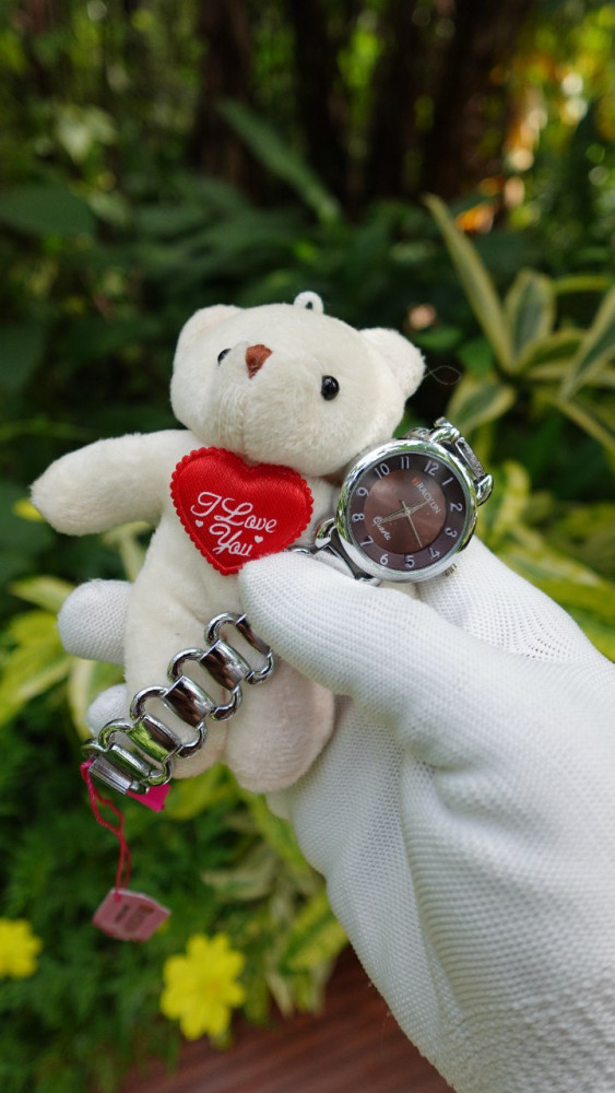 Premium Girls' Watch & Teddy Bear Combo - The Best Surprise Gift, Just ₹349