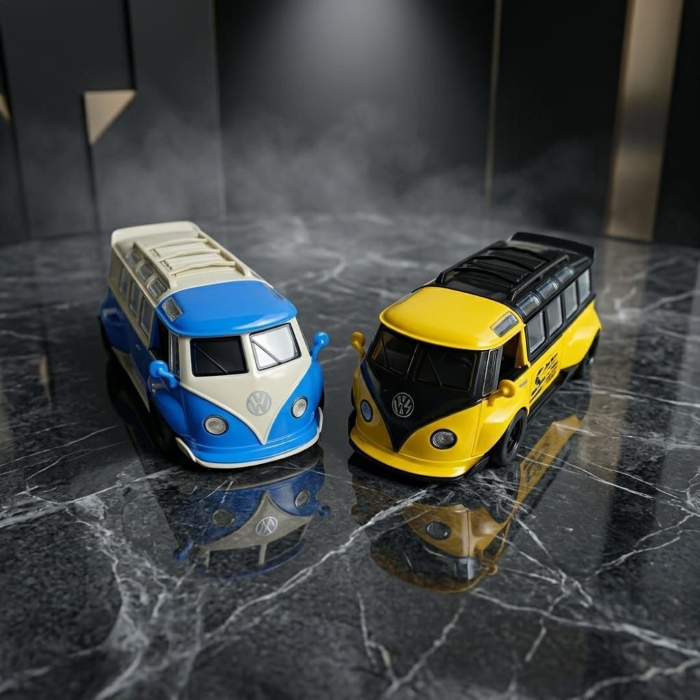 VW T1 Bus Miniature | 1:32 Scale Diecast Custom Blue Speed Master Edition