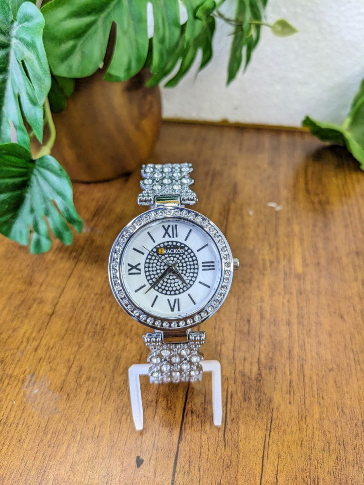 TRACKON  Diamond studded Unique design Analog watch  for girls (WL146)