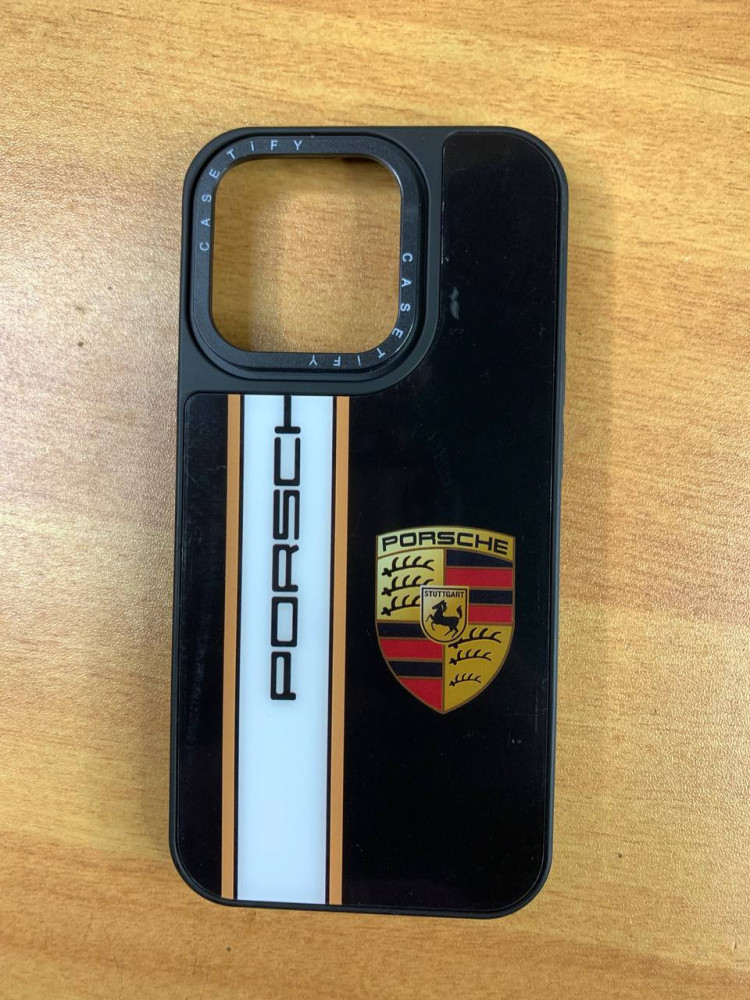 TPU PREMIUM CASE  PORSCHE LOGO  FOR IPHONE 15PRO (CQ99)