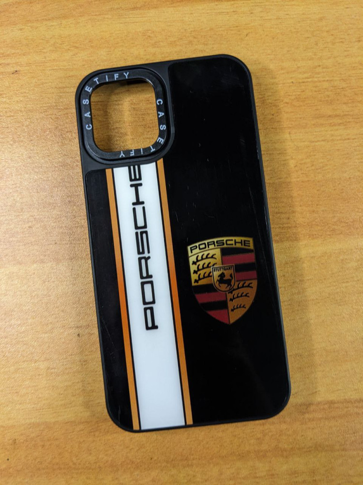 TPU PREMIUM CASE  PORSCHE LOGO  FOR IPHONE 12PRO (CQ107)