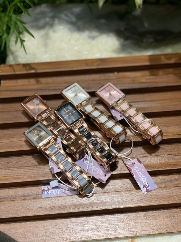 Custom Ceramic Square Dial Watch - Premium Design, Stylish & Affordable