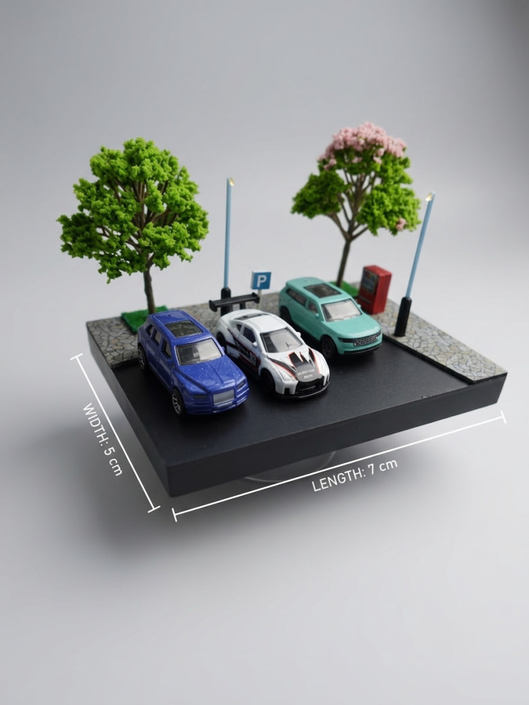 Exclusive Handcrafted 1:64 Scale Diorama & Metal Model Car Combo with a Free Analog Watch