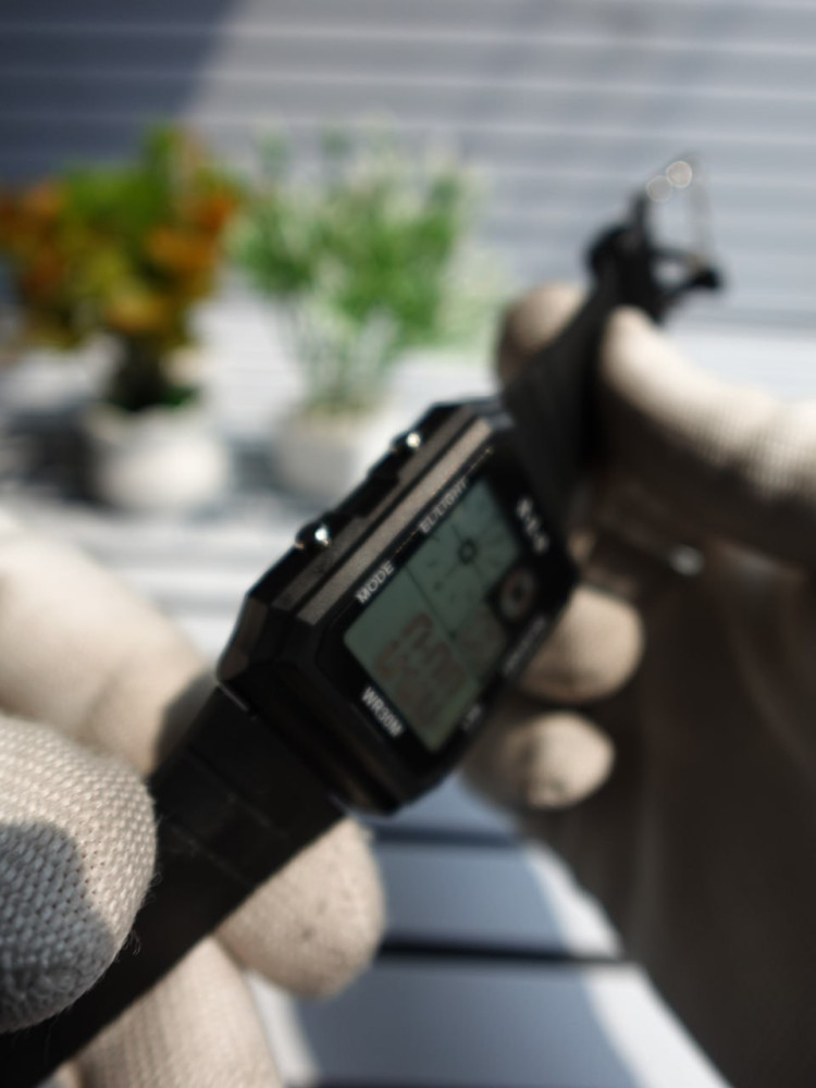 Stealth Mode: Premium Black Dual-Time Digital Watch Combo