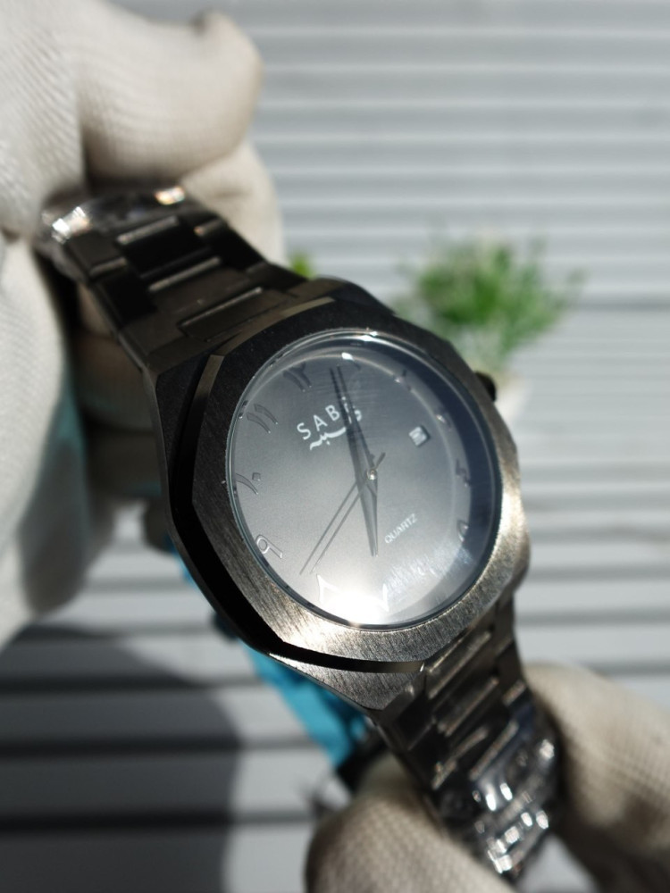 Elevate Your Style: Premium SABR Arabic Dial Stainless Steel Chain Watch