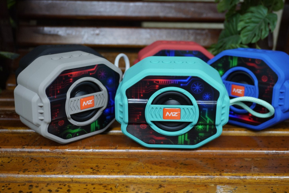 MZ Portable Bluetooth Speaker - RGB Light Fusion, Type-C Fast Charging & 3D Sound