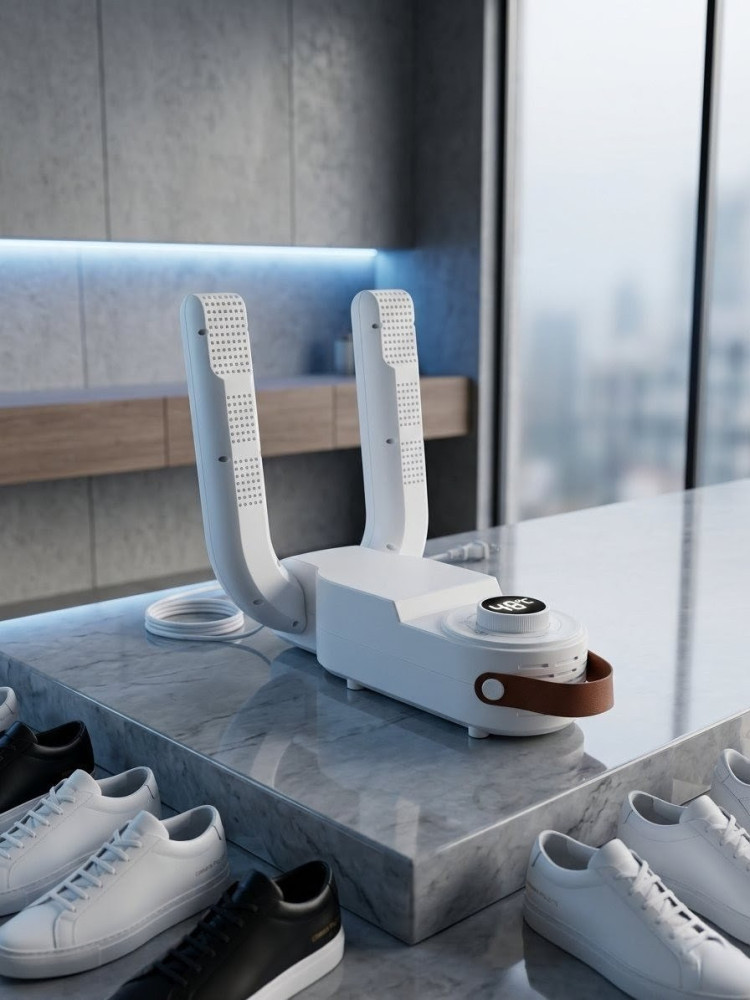 Smell-Free, Damp-Free Steps! Heavy-Duty Foldable Shoe Sanitizer & Quick Dryer