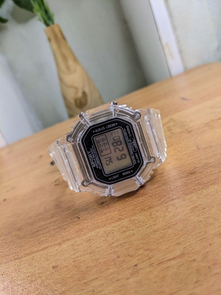 SPORT TRANSPARENT  DIGITAL WATCH(WQ90)