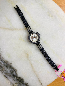 TRACKON BLACK CHAIN WATCH PREMIUM DESIGN FOR GIRLS (WL69)