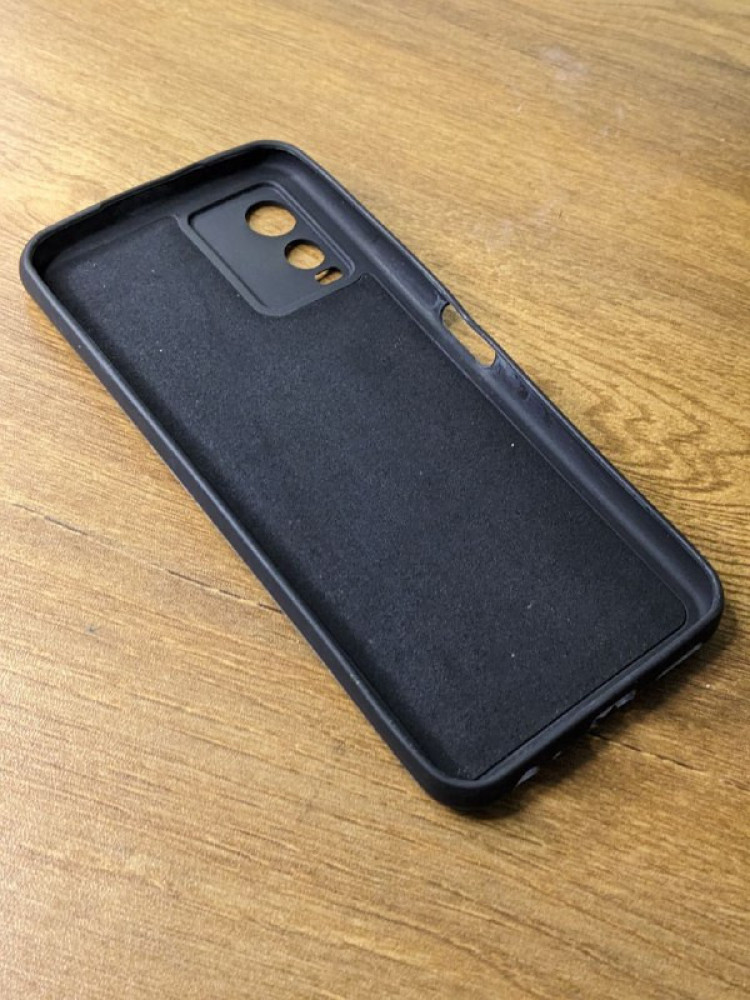 VIVO T1X SILICON CASE WITH INSIDE CLOTH (CQ03)