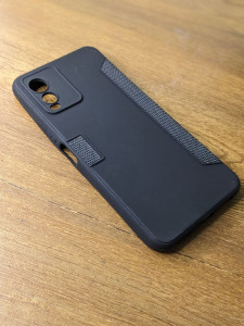 VIVO T1X SILICON CASE WITH INSIDE CLOTH (CQ03)