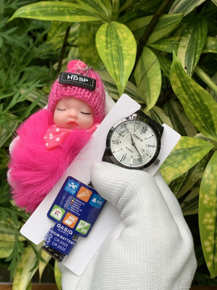 Gasiq Girls' Analog Watch - Premium, Classic & Surprise Gift,Black