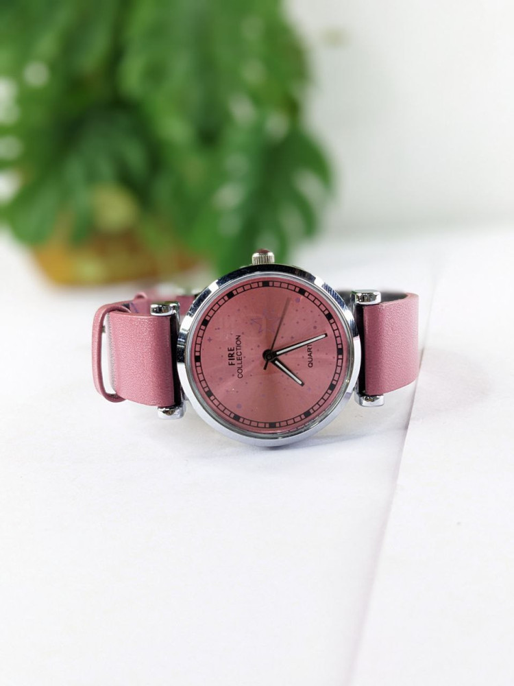 FIRE COLLECTIONS  STYLISH PINK COLOUR ANALOG WATCH FOR GIRLS (WL152)