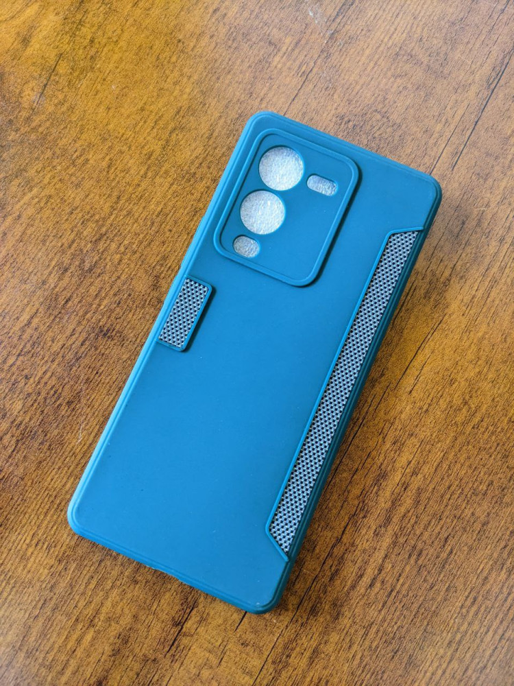 VIVO V25 PRO SILICON CASE WITH INSIDE CLOTH (CQ05)