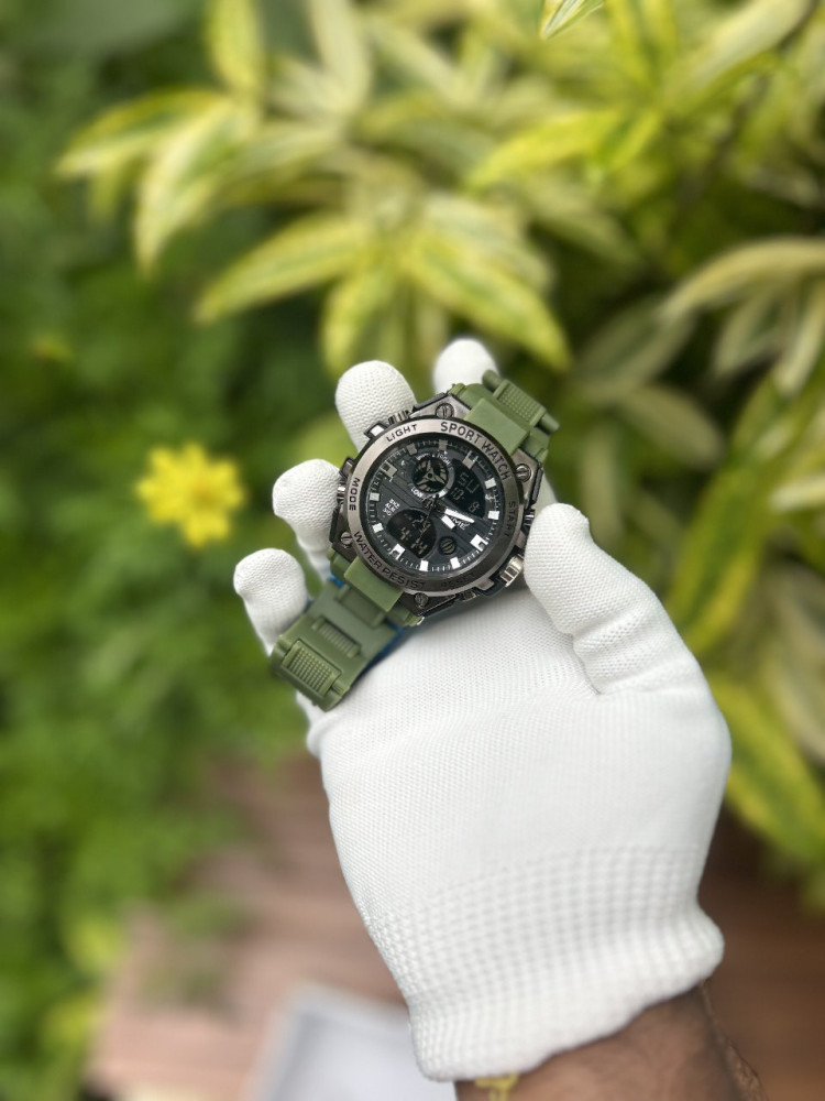 Twoo Time Premium Watch - Double Time, Water Resistant & Free Scooter Keychain