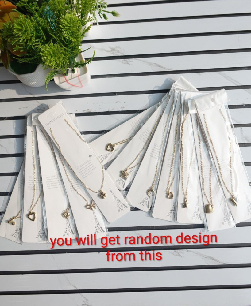 Twootime Elegance: The Ultimate Stainless Steel Watch & Necklace Duo